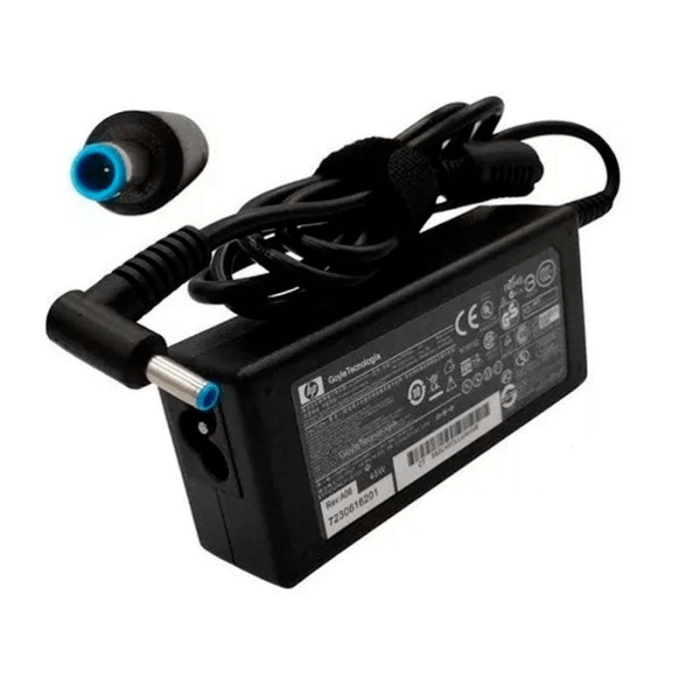 Cargador HP punta azul para laptop