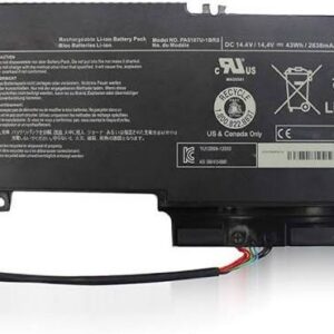 Baterias Toshiba PA5107U-1BRS 14.4V 43Wh 2838mAh L45-A, L45D-A, L55-A, P50-A, P55-A