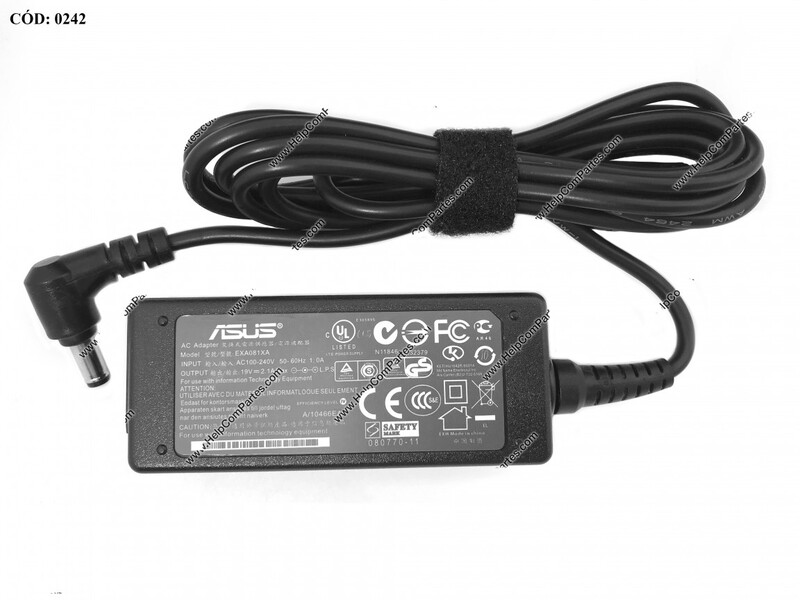 Cargador Asus 19v 2.1a 40w Plug 0.7×2.5mm Original