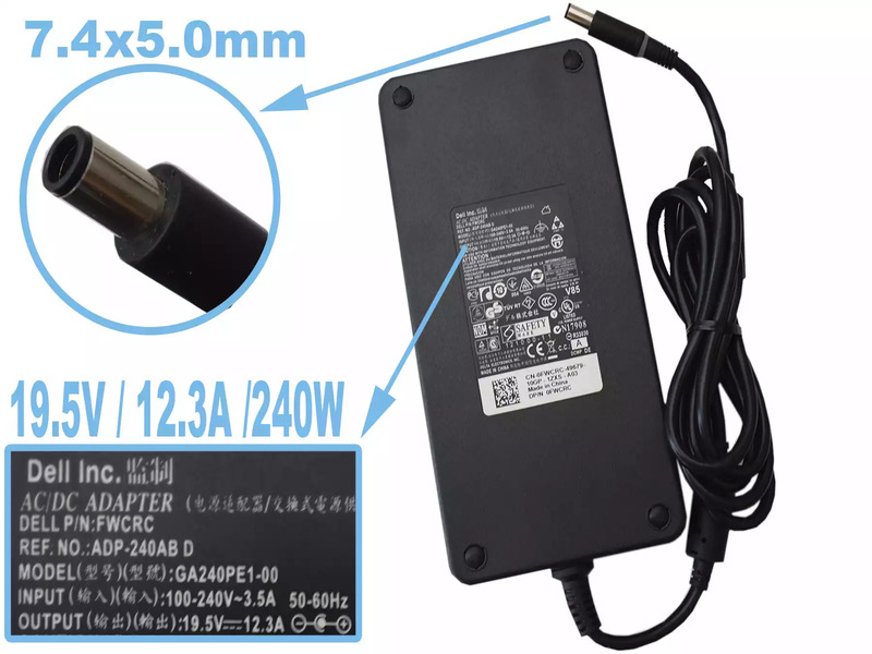 Cargador DELL 19.5V 16.92a 330W LA330PM190 plug 7.4 x 5.0