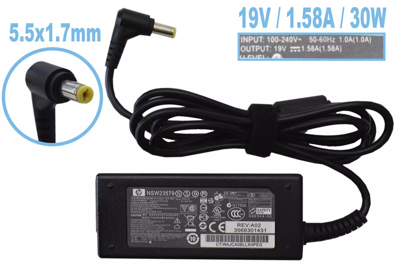 Cargador HP Compaq Mini 19v 1.58a 30w 4.0×1.7mm