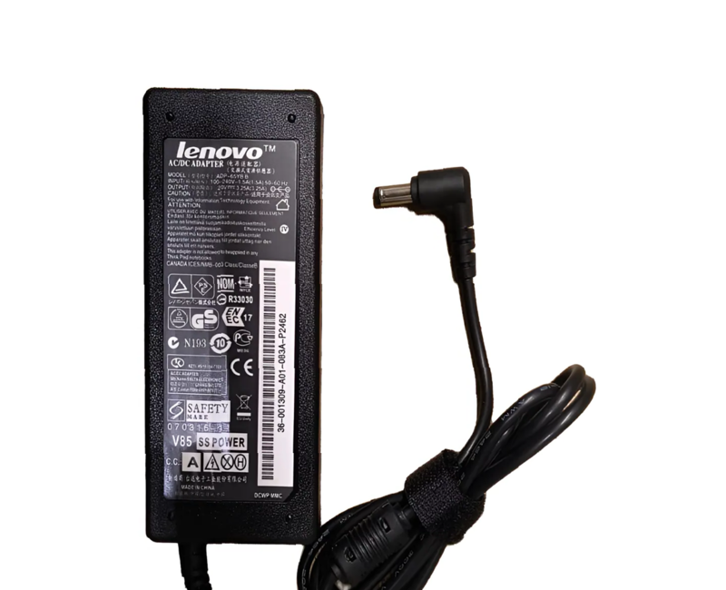 Cargador Lenovo 20v 3.25a 65w Plug 5.5×2.5mm
