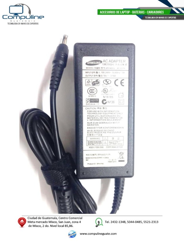 Cargador Samsung 19v 2.1a 40w Plug 3.0×1.1mm Original (Serie 3, 5, 7, Slate, Ativ Book) AD4019S
