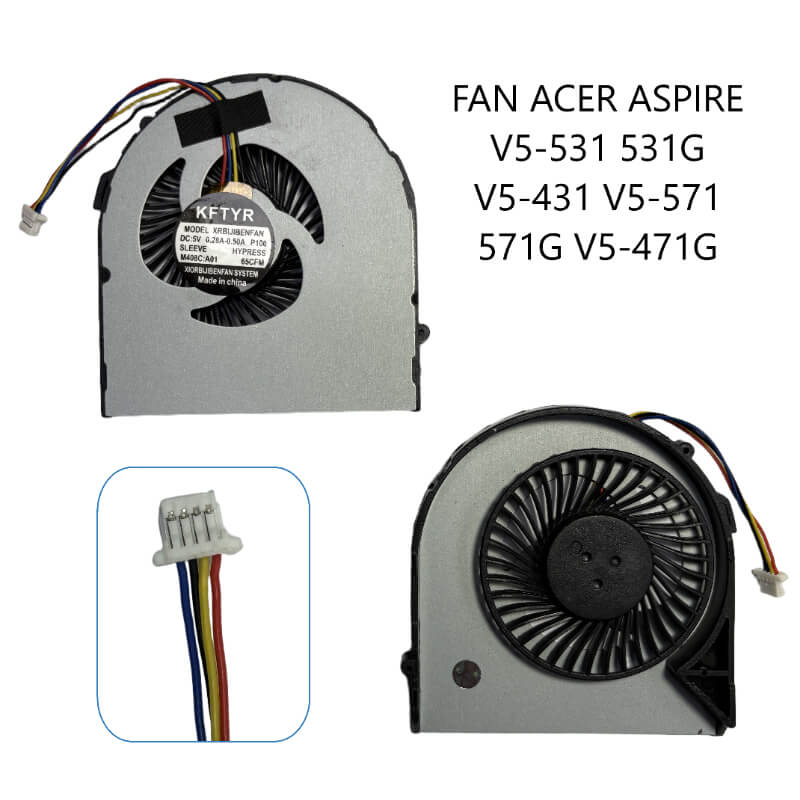 Ventilador Acer Aspire E1-422, E1-422G E1-522 MS2372 E1-470 E1-430 E1-432 de 4 cables